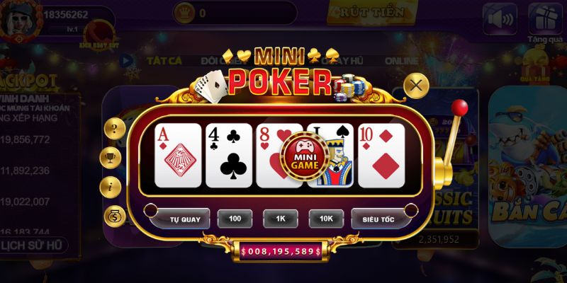 Mẹo quay Mini Poker 68 game bài mang về thưởng lớn